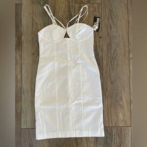 Fashion star only Macy’s white short dress size 6 (fits M) NWT
